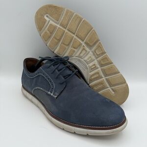 Men's Johnston & Murphy Holden Plain Toe Lace Up Leather Oxford Dress Shoe Sz 12